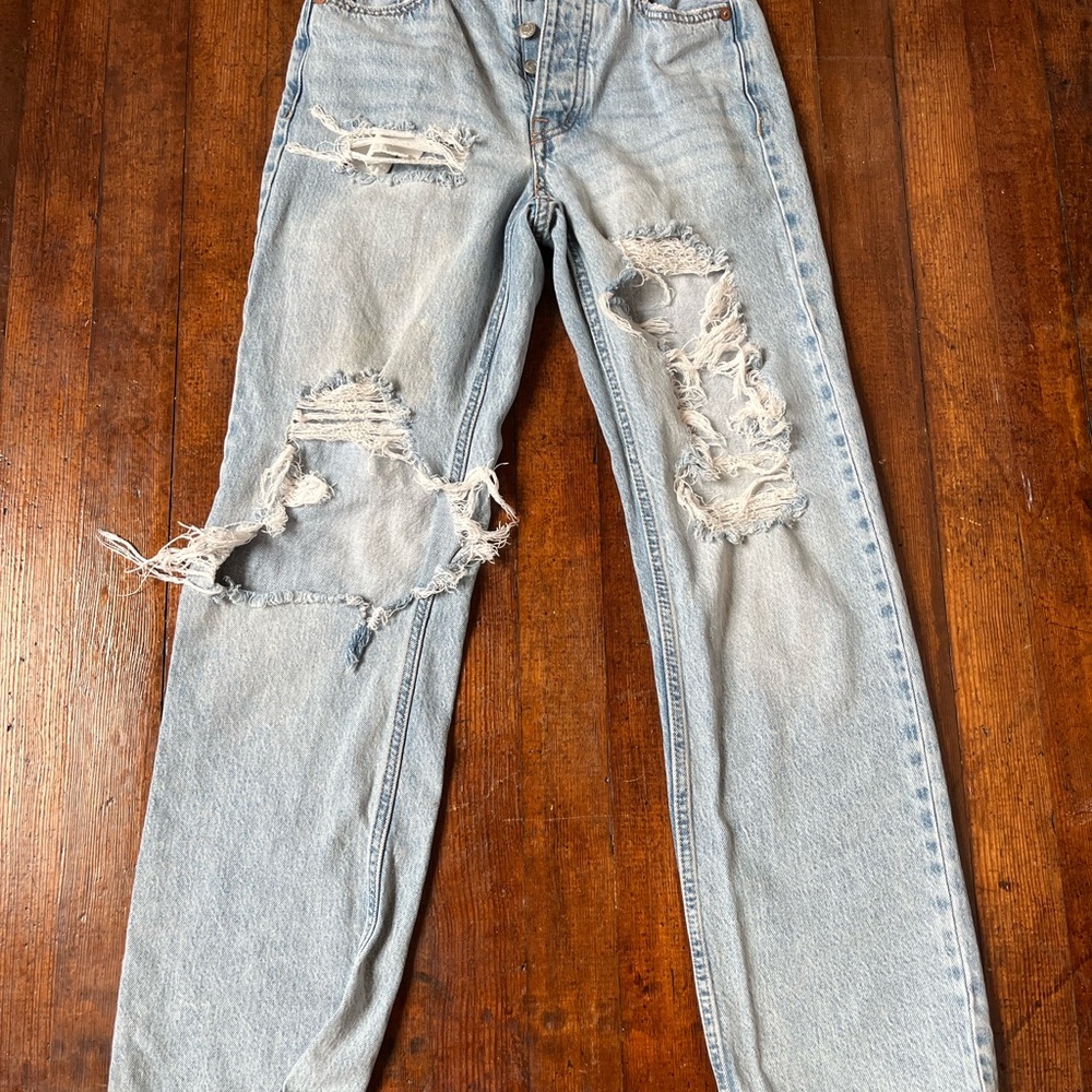 Aéropostale Light Blue ripped Jeans